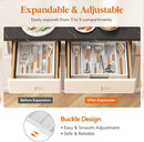 Lifewit Utensil Organizer for Kitchen Drawer, Expandable Cooking Utensil Tray, Bamboo Cutlery Silverware Flatware Holder, Adjustable Spatula Tools and Gadgets Storage Divider, Large, White by CozyNest Decor