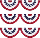 GoosWexmzl 3x6Ft American Pleated Fan Flag,USA Patriotic Half Fan Bunting Flag,Decoration Flags (Set of 6) by GreenHaven Gardens