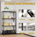 1000 lbs 4 Tier Shelf Metal Storage Shelves Shelving Wire Rack Heavy Duty Closet Organizers for Garage Kitchen Bathroom Laundry Black 13.8" D x 35.4" W x 59.5" H by CozyNest Decor
