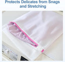 3Pcs Mesh Laundry Bags for Delicates, 16 x 12 Inch Durable Wash Bags with Zipper, Reusable Laundry Bags for Lingerie, Underwear, Socks, and Small Garments by TinyTreasures Baby Boutique