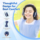 EarFun 2Packs Kids Bluetooth Headphones, K2 Kid Headphone with Volume Limited, 40H Playtime, Built-in Mic, Stereo Sound, Foldable Over-Ear Headphones for Kids/School/Travel by TinyTreasures Baby Boutique