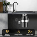 Garbage Disposal Air Switch Kit, Garbage Disposal Button, Sink Top Waste Disposer On/Off Switch, Matte Black (Stainless Steel Cover), UL Listed Air Switch Compatible with All Garbage Disposals by CozyNest Decor