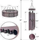 Large Wind Chimes with 6 Heavy Tubes for Outside Deep Tone - 48" Wind Chimes Outdoor Clearance, Deep Tone, Windchimes Outdoors, Memorial, Sympathy Gift, Garden Patio Yard, Home Decorate-Bronze by CozyNest Decor
