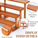 4 Tier Wooden Display Riser Stand Perfume Organizer, Dessert Table Display Set, Solid Wood Food Display Stands for Party, Bamboo Rustic Solid Wood Shelf for Cupcakes, Perfume, Cologne, Spiece by CozyNest Decor