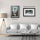 VCK 12x18 Inch Solid Wood Poster Frames with Wall Mounting Hanging Picture Frame Set of 3 Black by CozyNest Decor
