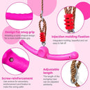 Ninja-Twister 360° Spin Handle: Slackline Swing Attachment for Kids - Activate Ninja Powers with Twist-Spin Flips! (Rose Red- Backyard/Playground Hang Toy) by TinyTreasures Baby Boutique