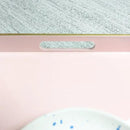 Spsyrine Pink Decorative Serving Tray with Handles, Elegant Plastic Coffee Table Tray for Ottoman, Living Room, Home Decor 15.6" X 10.2" by CozyNest Decor