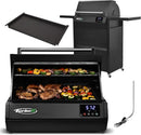 Turbo E Outdoor Electric Grill by PLUGNGRILL - High-Power 1700W Infrared Grill Technology - 24-Inch Smart BBQ Grill with Probe & Digital Display for Precise Cooking & Searing (Turbo E Complete Bundle) by GreenHaven Gardens