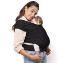 Boba Baby Wrap Carrier – Original Baby Sling Carrier for Newborns (7–35 lbs), Soft, Secure, Hands-Free & Ergonomic, Ideal for Comfortable Bonding, New Parents (Black) by TinyTreasures Baby Boutique