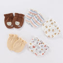 Baby Hats Mittens and Socks Set Cotton Newborn Hat Beanie Soft Infant Girls Boys Caps Gloves 0-6 month by TinyTreasures Baby Boutique