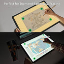 TOHETO Rechargeable A3 Light Board with Stand, Bag, Super Bright Magnetic Light Pad with Side Buttons, Wireless Light Box for Tracing and Drawing, Cordless Light Table for Diamond Painting, Sketching by TinyTreasures Baby Boutique