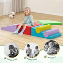 Lischwert Foam Climbing Blocks for Toddlers 1-3, 6pcs Soft Play Set with Crawling Exploration Toys, Indoor Outdoor Infant Safe Blocks for Baby Gym Toddler Playground by TinyTreasures Baby Boutique