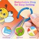 Toddler Learning Flash Cards, 60 PCS Double Sides Flashcards for Alphabets, Numbers, Colors, Shapes, Sight Words, Baby Cognitive Flashcards for Kids, Preschool Kindergarten Learning Activities by TinyTreasures Baby Boutique