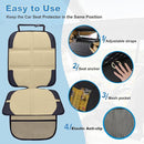 Car Seat Protector for Child Car Seat, 2 Pack Baby Car Seat Covers with Mesh Pockets & Non-Slip Backing 600D Durable Seat Protector by TinyTreasures Baby Boutique