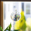 Luke Adams Handmade Glass Gazing Balls for Garden on Clearance – Hand Blown Glass Gazing Ball for Yard Décor – Decorative Garden Globe (Sea Sky Violet) by CozyNest Decor