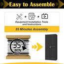 Kitchen Pantry Cabinet,71”Black Metal Pantry Storage Cabinet with Doors and 4 Adjustable Shelves,Kitchen Cabinet with 2 Gold Handles,Tall Cabinet for Livingroom,Pantry, Bathroom by CozyNest Decor