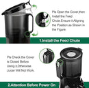 Cold Press Juicer Machines Slow Masticating Juicer Machines with 1.1 L Large Feed Chute Fit Whole Fruits and Vegetables Easy Clean Self Feeding,High Juice Yield,BPA Free (Ink-black) by CozyNest Decor