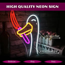 Silly Goose Neon Sign Dimmable Goose Knife Neon Signs for Wall Decor LED USB Powered Anime Neon Light Sign for Bedroom Room Club Restaurant Party Decoration Birthday Gifts by GreenHaven Gardens