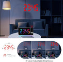 Projection Alarm Clock for Bedroom Ceiling,RGB Digital Clocks with 10 Colors RGB Night Light,Loud Alarm Clock for Heavy Sleepers,USB C Charger Port,Snooze,12/24H,Auto Dimming by TinyTreasures Baby Boutique