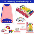 Rdfmy Friendship Bracelet Making Kit for Girls, Arts and Crafts Bracelets String Maker Kit for Kids Ages 8-12 Christmas Birthday Gifts Pink with Blue by TinyTreasures Baby Boutique