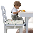 Toddler Booster Seat for Dining Table, Portable Booster Seat for Kitchen Chair, 4 Inch High-Density Foam Cushion with Adjustable Safety Straps and Non-Slip Bottom, Perfect for Kids Travel and Daily by TinyTreasures Baby Boutique