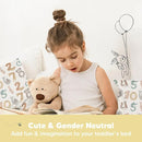 KeaBabies Toddler Pillow with Pillowcase, Jumbo 14X20 - Soft Organic Cotton Toddler Pillows for Sleeping - Machine Washable - Perfect for Travel, Toddler Bed Set (Wild Count) by TinyTreasures Baby Boutique