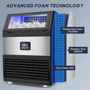 Commercial Ice Maker Machine 300LBS/24H with 75LBS Storage Bin, Stainless Steel Undercounter/Freestanding Ice Maker Machine for Home Bar Outdoor, 108PCS Ice Cubes Ice Machine, Self Cleaning by CozyNest Decor