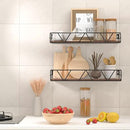 Floating Shelves Set of 3, Home Wood Wall Shelf, Farmhouse Shelf for Bedroom, Wall Mounted Floating Shelf for Living Room, Bedroom, Bathroom, Kitchen, Office (Black) by CozyNest Decor