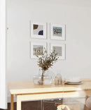 HAUS AND HUES Square Picture Frames 12 x 12 Set of 15 - Photo Gallery Wall Frame Set, Wood Frames With Mat, White Oak by CozyNest Decor