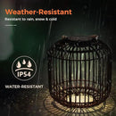 Solar Yard 2-Pack Outdoor Solar Lamp, Water-Resistant Lights for Outside Hanging Lantern Table Lamp Lights Decoration for Garden, Yard, Patio, Porch, Trees, Pathway, Black by CozyNest Decor