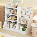 39" Large Kids Wooden Bookshelf and Toy Storage Organizer, Baby Bookcase with Sling Book Rack, Children Toddler Wooden Book Shelf for Kids Rooms, Playroom, Classroom, Nursery, School (White) by TinyTreasures Baby Boutique