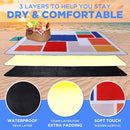 scuddles Extra Large Picnic Blanket – 79" x 59" Waterproof Outdoor Mat with 3-Layer Comfort Design, Easy Fold & Carry Strap for Beach, Camping, Hiking, Park & Family Fun by TinyTreasures Baby Boutique