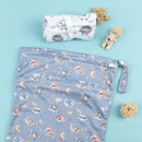 ALVABABY 2pcs Cloth Diaper Wet Dry Bags Waterproof Reusable with Two Zippered Pockets Travel Beach Pool Daycare Soiled Baby Items Yoga Gym Bag for Swimsuits or Wet Clothes LZD2122 by TinyTreasures Baby Boutique