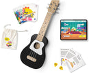 Loog Wood Soprano Ukulele for Kids & Beginners, App & Lessons, All Ages (Black) by TinyTreasures Baby Boutique
