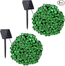 Toodour Solar Christmas Lights, 2 Packs Total 144ft 400 LED 8 Modes Solar String Lights, Waterproof Solar Outdoor Christmas Lights for Garden, Patio, Fence, Balcony, Christmas Tree Decor - Green by GreenHaven Gardens