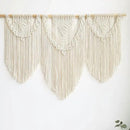 guzhiou large macrame wall hanging - Boho Tapestry Macrame Wall Decor Art- Chic Bohemian Handmade Woven Tapestry Home Decoration for Bedroom Living Room Apartment Wedding Party - 43"x32" (Beige-Leaf) by CozyNest Decor