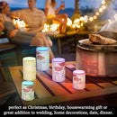 Flickering Flameless Candles, Red Poppy Flowers Retro LED Candles with Remote Timer, Set of 2 Battery Operated Candle for Valentine Wedding Birthday by GreenHaven Gardens