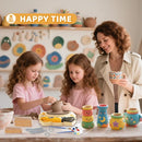 Insnug Pottery Wheel for Kids - Pottery Arts and Crafts for Kids Ages 8-12 with 3 Pack Painting Kit Air Dry Clay Art Supplies Toys for Girls Boy Birthday Gift for 6+ by TinyTreasures Baby Boutique