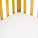 Sealy Baby Stain Protect Antimicrobial Fitted Waterproof Infant Crib Mattress Protector Pad and Toddler Bed Cover, Durable and Comfortable Topper, Machine Washable & Dryer Friendly, 52” x 28”- White by TinyTreasures Baby Boutique