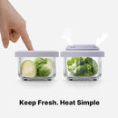 Comotomo 'Smart Vent' Food Container, Gray, Set of 3 by TinyTreasures Baby Boutique