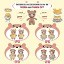 LoopMap Crochet Kit for Beginners - DIY Amigurumi Bear with Removable Dress & Accessories, Step-by-Step Video Tutorials, Extra Yarn, Crochet Tools, Handmade Gift for Kids & Adults(Bear-Yellow) by TinyTreasures Baby Boutique