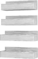 Magnetic Spice Rack for Refrigerator, Kitchen Organizer and Storage Shelf, Wood White(4 Pack) by CozyNest Decor