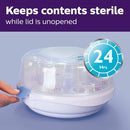 Philips AVENT Microwave Steam Sterilizer for Baby Bottles, Pacifiers, Cups and More, SCF281/05 by TinyTreasures Baby Boutique