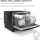 COMFEE’ Countertop Dishwasher, Energy Star Portable Dishwasher, 6 Place Settings & 8 Washing Programs, Speed, Baby-Care, ECO& Glass, Dish Washer for Dorm, RV& Apartment, Black by TinyTreasures Baby Boutique