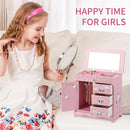 Children Jewelry Box For Girls Pink Princess Castle Girls Little Girl Birthday Christmas girl jewelry box by TinyTreasures Baby Boutique
