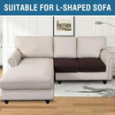 H.VERSAILTEX Super Stretch Stylish Cushions Covers/Furniture Cover Spandex Jacquard Small Checked Pattern Super Soft Slipcover Washable Individual by CozyNest Decor