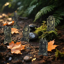 20Pcs Halloween Mini Tombstones Figurines, Plastic Miniature Tombstones Set Mini Gravestones Halloween Decorations for Miniature Graveyard Scene Haunted House DIY Crafts by CozyNest Decor