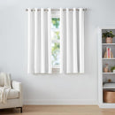 Amazon Basics Light Blocking Room Darkening Blackout Window Curtain with 2 Panels Grommets, for Living Room and Bedroom, 52 x 63 inches, White - Set of 2 by TinyTreasures Baby Boutique