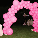 140pcs Dark Pink Round Balloons Different Sizes 18 12 10 5 Inch Latex Balloons for Arch Decoration Party Balloon Kit for Graduation Birthday Party Wedding Balloon Baby Shower Decoration by TinyTreasures Baby Boutique