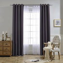 NICETOWN Blackout Window Curtains 72 inches Long, Thermal Insulated Grommet Room Darkening Window Treatments for Bedroom/Living Room, Greyish Purple, Set of 2, W37 x L72 by TinyTreasures Baby Boutique